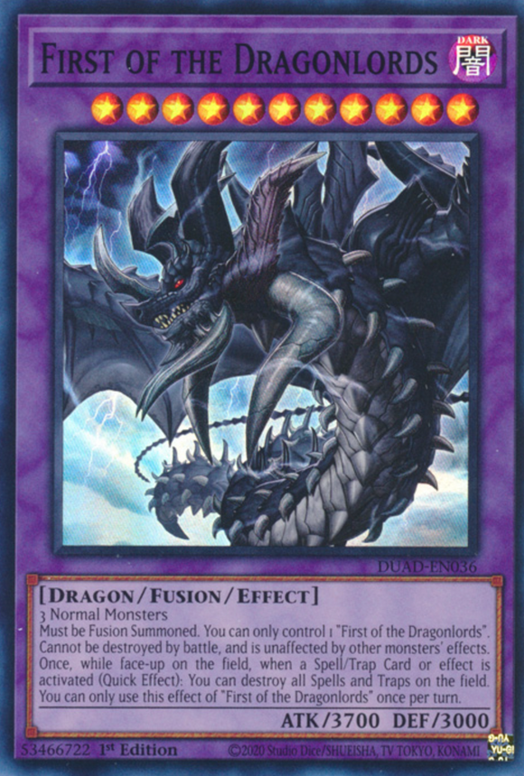 First of the Dragonlords - DUAD-EN036 - Super Rare 1st Edition
