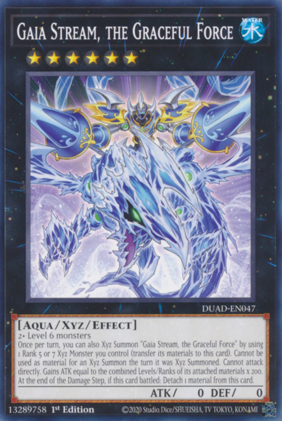 Gaia Stream, the Graceful Force - DUAD-EN047 - Common 1st Edition