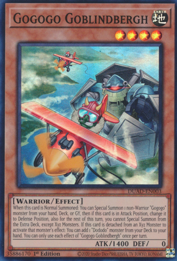 Gogogo Goblindbergh - DUAD-EN003 - Super Rare 1st Edition