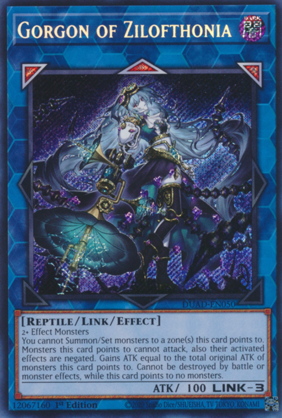 Gorgon of Zilofthonia - DUAD-EN050 - Secret Rare 1st Edition