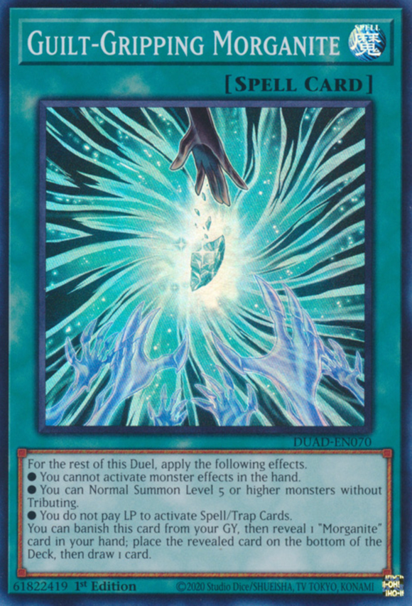 Guilt-Gripping Morganite - DUAD-EN070 - Super Rare 1st Edition