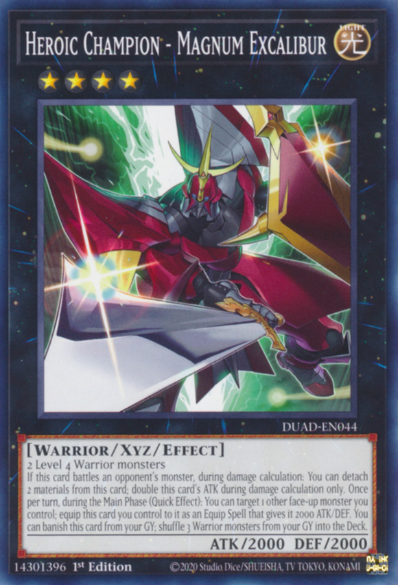 Heroic Champion – Magnum Excalibur - DUAD-EN044 - Common 1st Edition