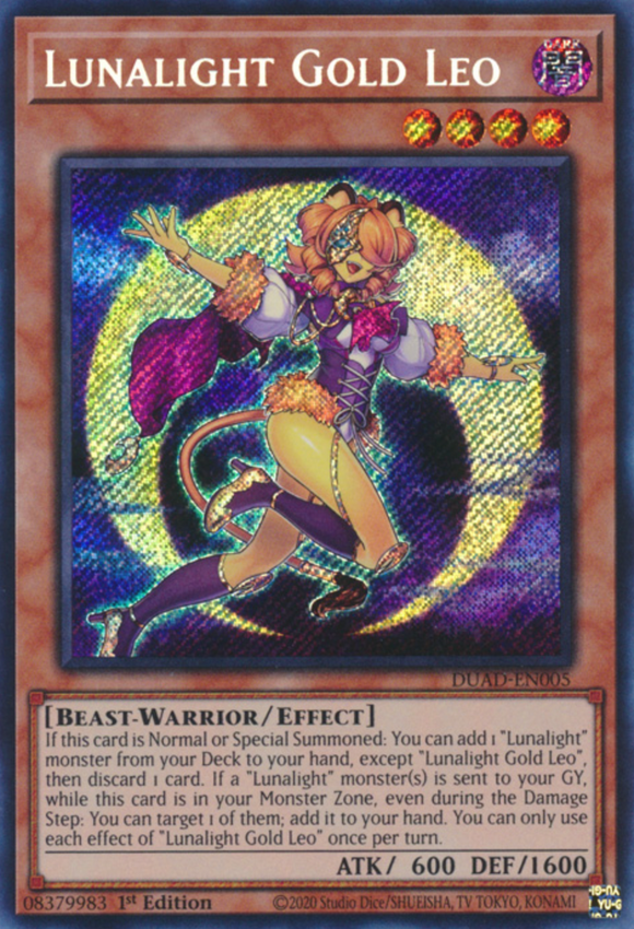 Lunalight Gold Leo - DUAD-EN005 - Secret Rare 1st Edition