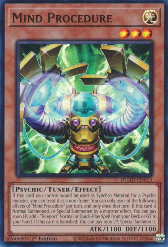 Mind Procedure - DUAD-EN015 - Super Rare 1st Edition