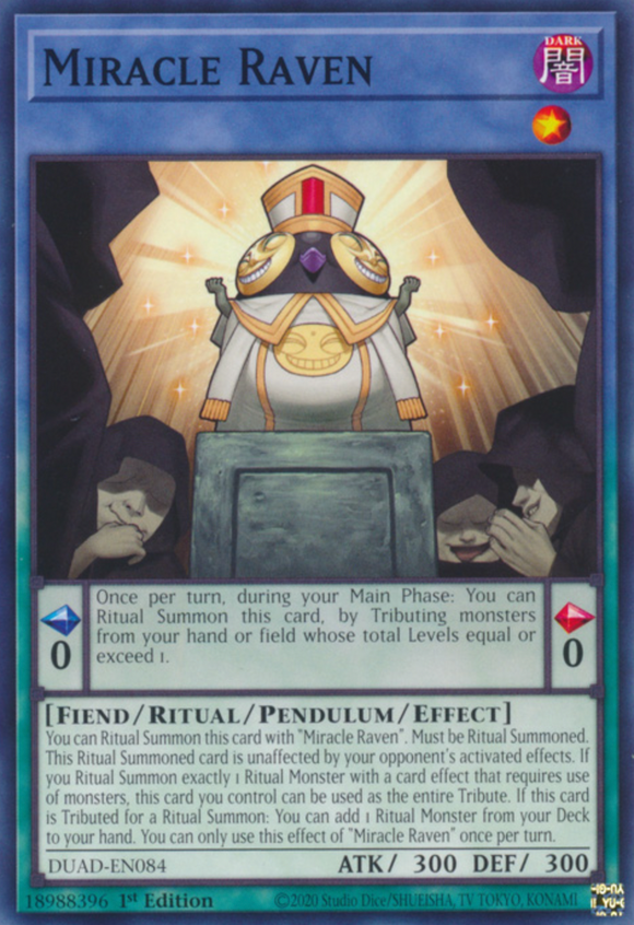 Miracle Raven - DUAD-EN084 - Common 1st Edition