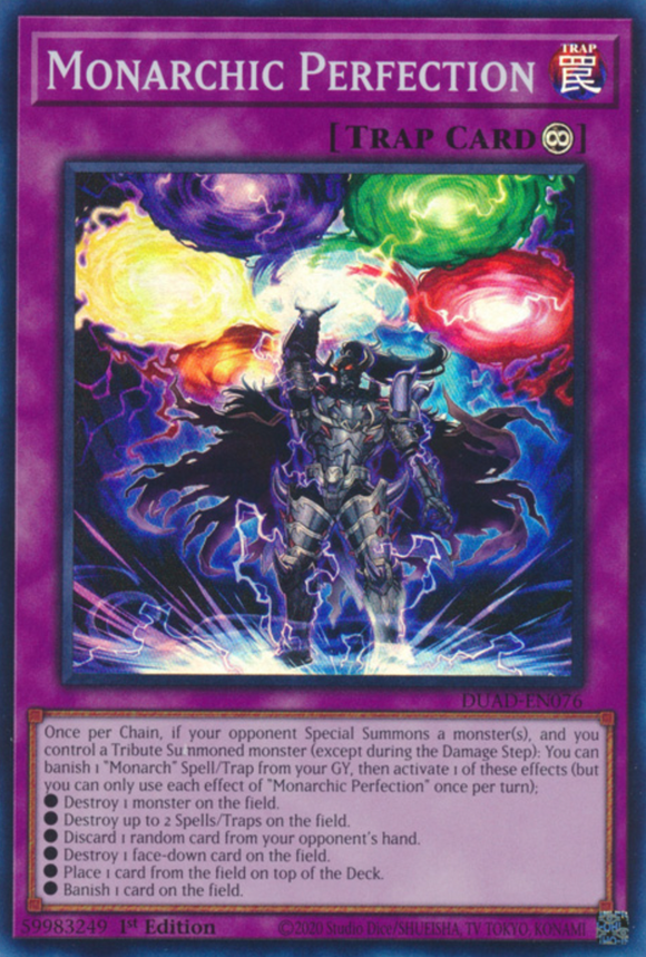 Monarchic Perfection - DUAD-EN076 - Super Rare 1st Edition