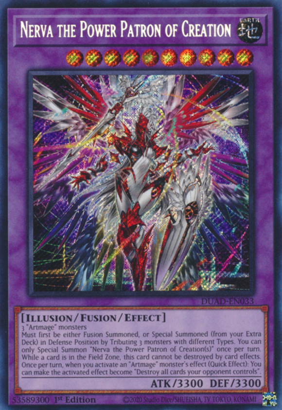 Nerva the Power Patron of Creation - DUAD-EN033 - Secret Rare 1st Edition