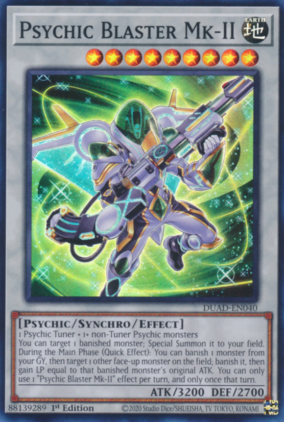 Psychic Blaster MK-II - DUAD-EN040 - Super Rare 1st Edition