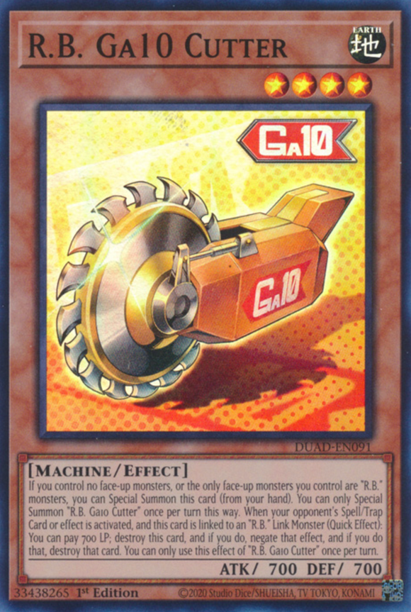 R.B. Ga10 Cutter - DUAD-EN091 - Super Rare 1st Edition