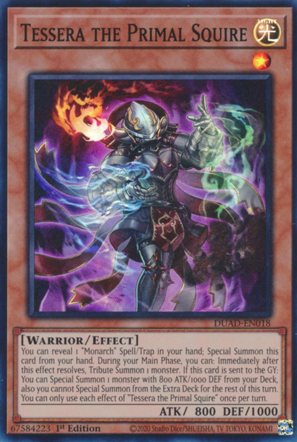 Tessera the Primal Squire - DUAD-EN018 - Super Rare 1st Edition