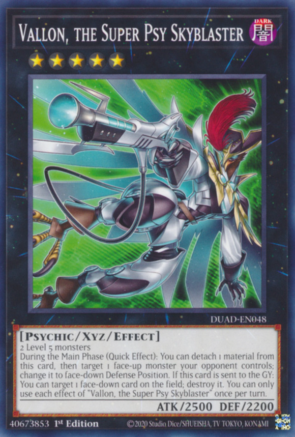 Vallon, the Super Psy Skyblaster - DUAD-EN048 - Common 1st Edition