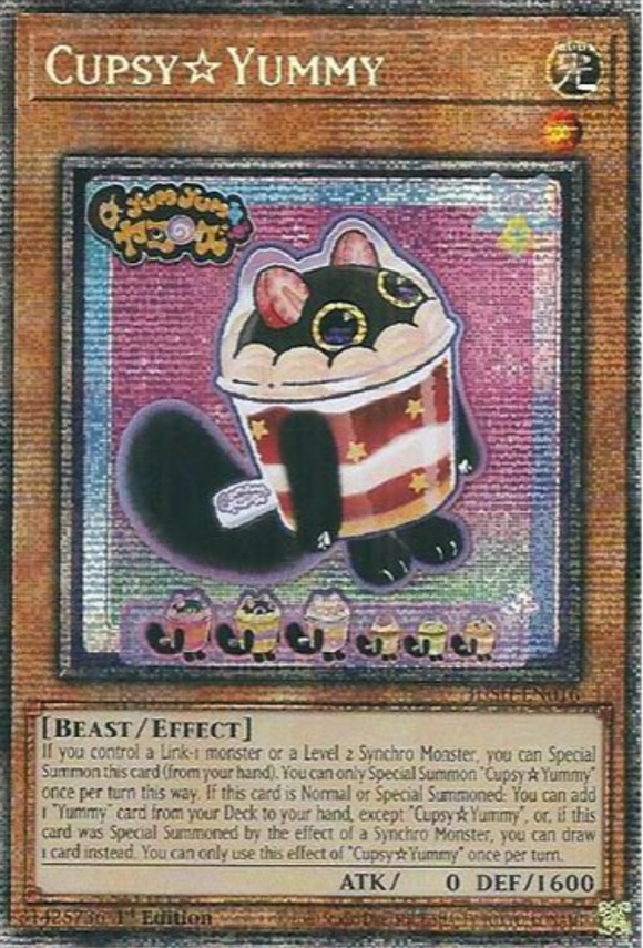 Cupsy Yummy - JUSH-EN016 - Ultra Rare 1st Edition Essential Cards Cupsy Yummy - JUSH-EN016 - Ultra Rare 1st Edition Essential Cards