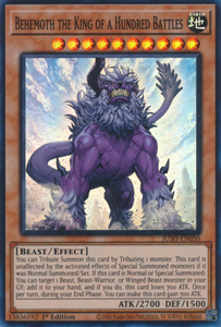 Behemoth the King of a Hundred Battles - JUSH-EN050 - Super Rare 1st Edition