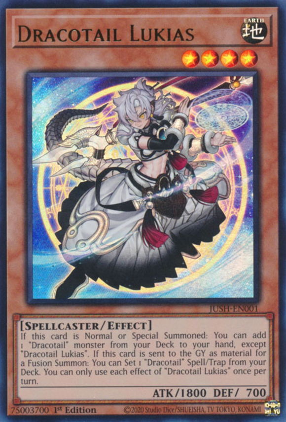 Dracotail Lukias - JUSH-EN001 - Ultra Rare 1st Edition