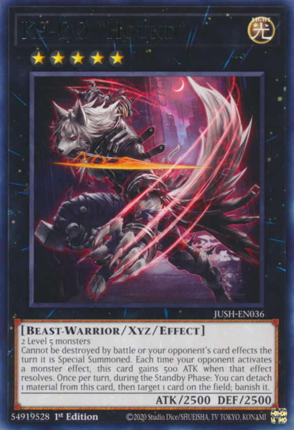 K9-00 “Hound” - JUSH-EN036 - Rare 1st Edition