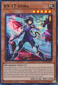 K9-17 Izuna - JUSH-EN031 - Ultra Rare 1st Edition