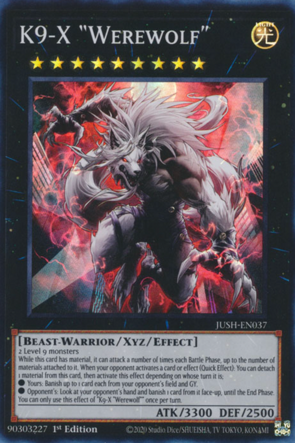 K9-X “Werewolf” - JUSH-EN037 - Super Rare 1st Edition
