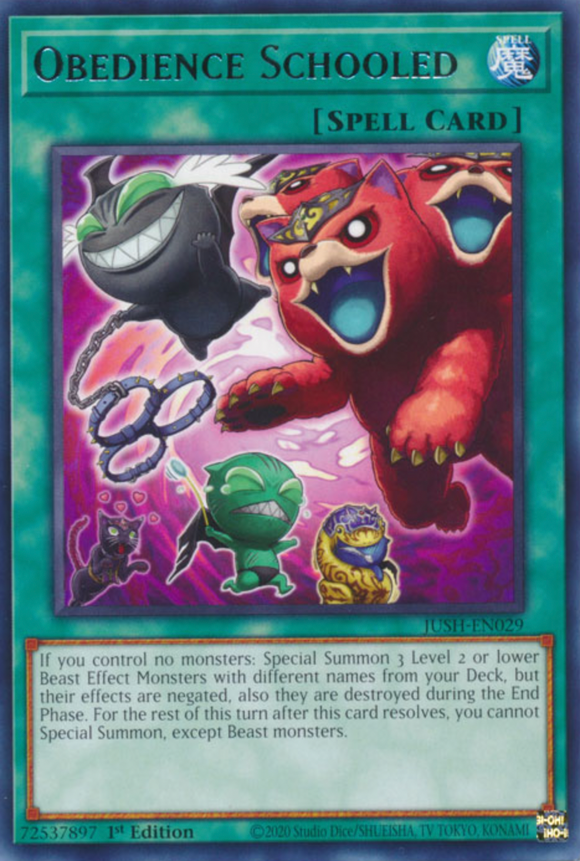 Obedience Schooled - JUSH-EN029 - Rare 1st Edition