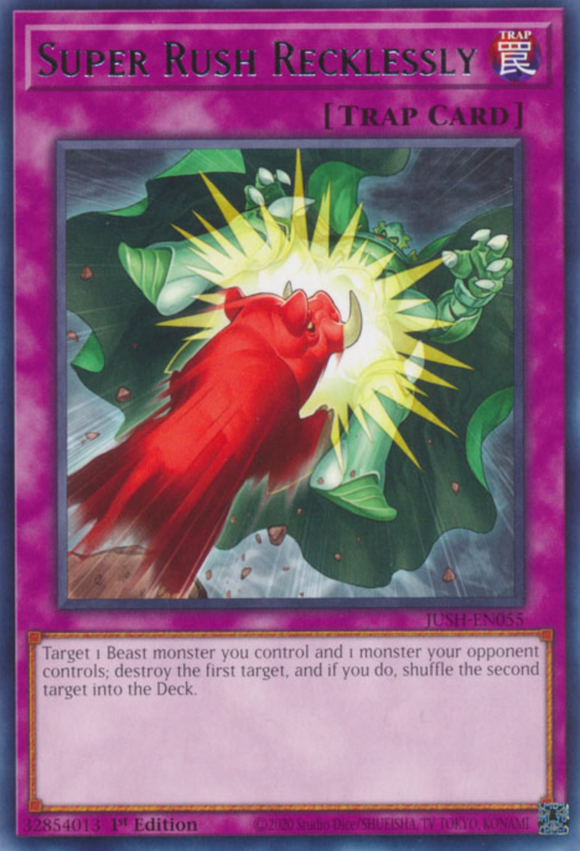 Super Rush Recklessly - JUSH-EN055 - Rare 1st Edition
