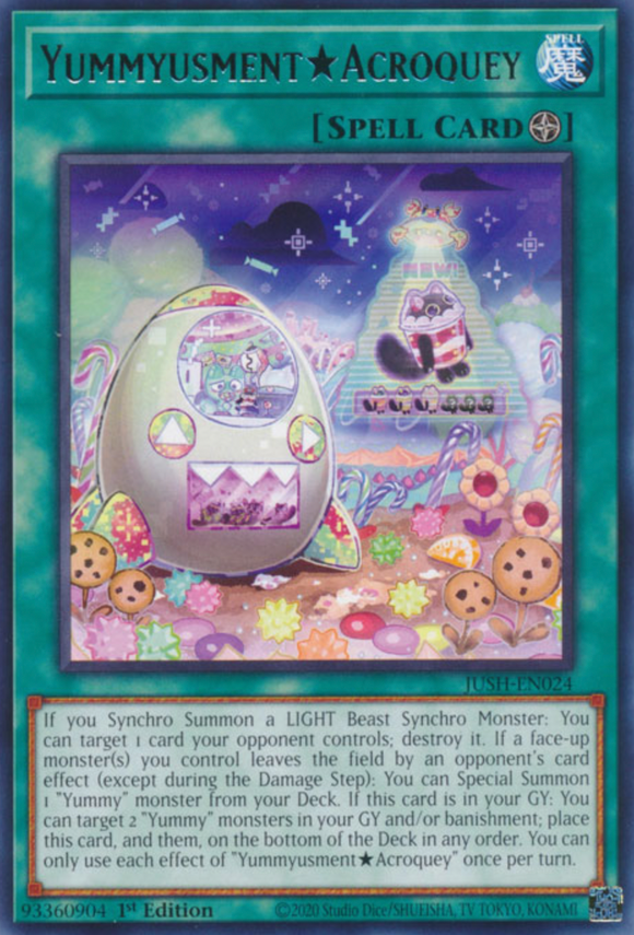 Yummyusment Acroquey - JUSH-EN024 - Rare 1st Edition