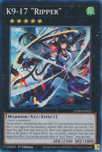 K9-17 "Ripper" - JUSH-EN035 - Collector's Rare 1st Edition