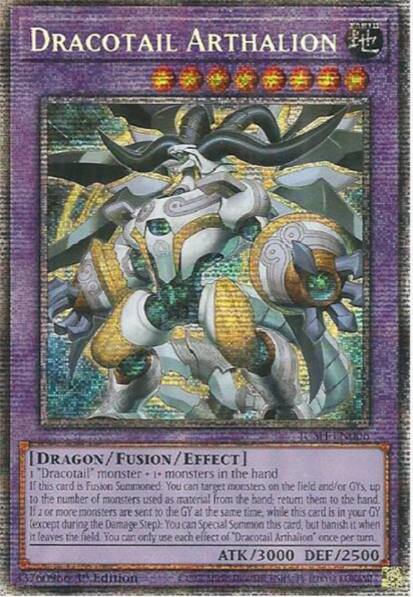 Dracotail Arthalion - JUSH-EN006 - Starlight Rare 1st Edition