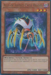 Ally of Justice Cycle Reader - MP25-EN278 - Ultra Rare 1st Edition