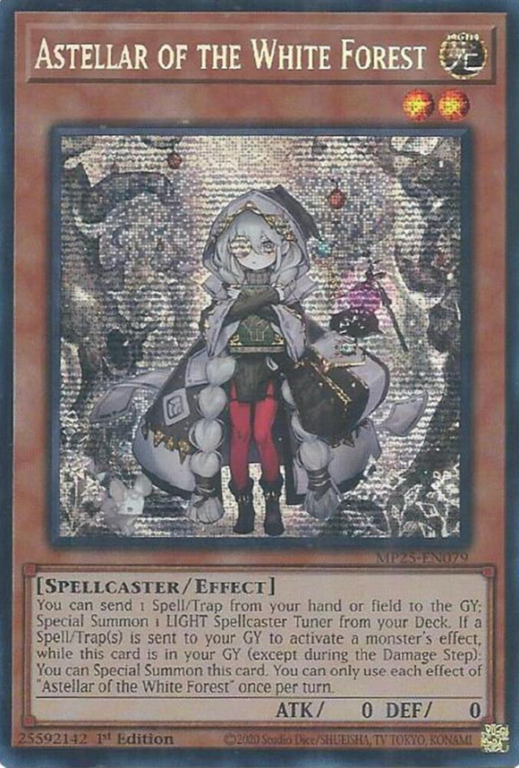 Astellar of the White Forest - MP25-EN079 - Prismatic Secret Rare 1st Edition (PRE-ORDER) (DELAYED)