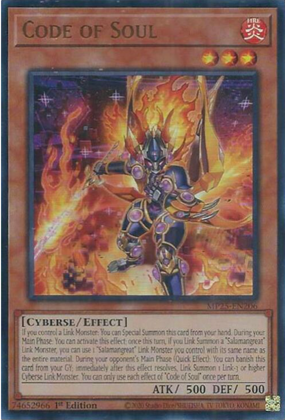 Code of Soul - MP25-EN206 - Ultra Rare 1st Edition