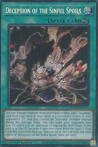 Deception of the Sinful Spoils - MP25-EN113 - Prismatic Secret Rare 1st Edition (PRE-ORDER) (DELAYED)