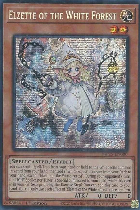 Elzette of the White Forest - MP25-EN080 - Prismatic Secret Rare 1st Edition (PRE-ORDER) (DELAYED)