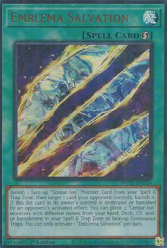 Emblema Salvation - MP25-EN230 - Ultra Rare 1st Edition