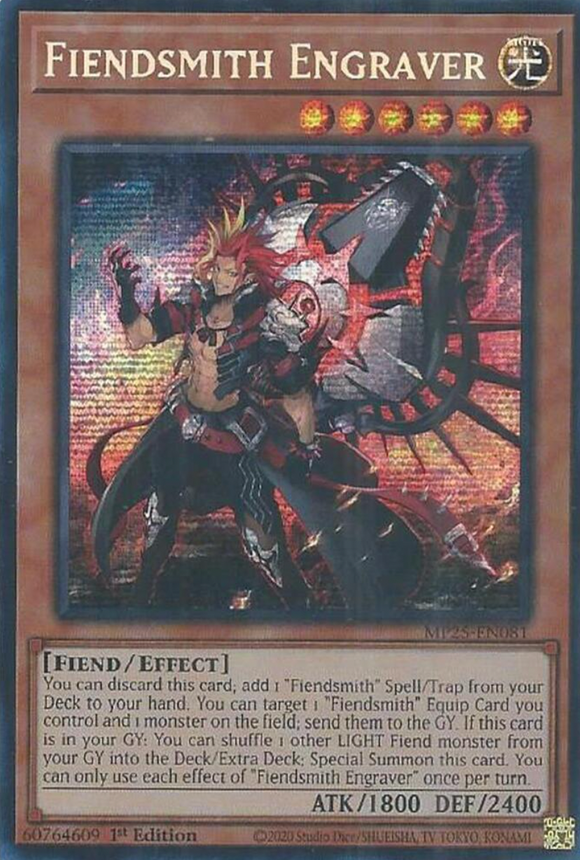 Fiendsmith Engraver - MP25-EN081 - Prismatic Secret Rare 1st Edition (PRE-ORDER) (DELAYED)