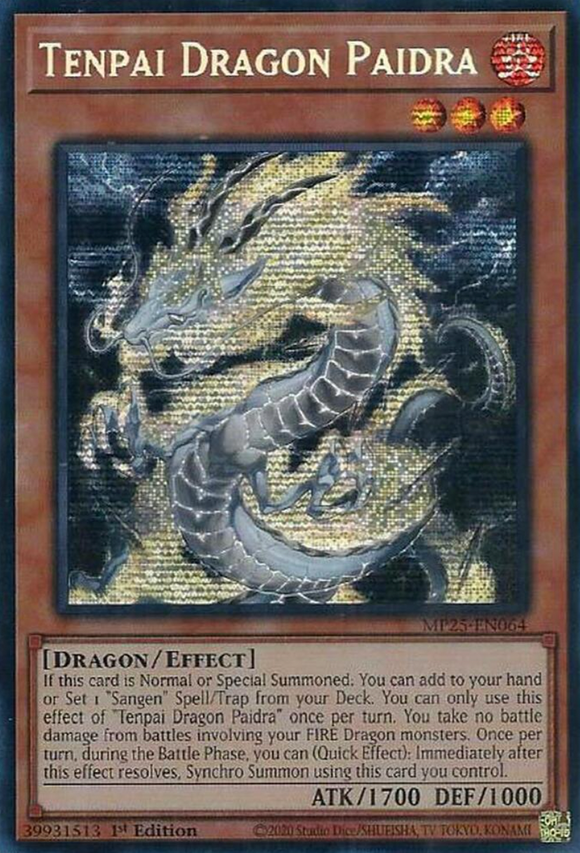 Tenpai Dragon Paidra - MP25-EN064 - Prismatic Secret Rare 1st Edition (PRE-ORDER) (DELAYED)