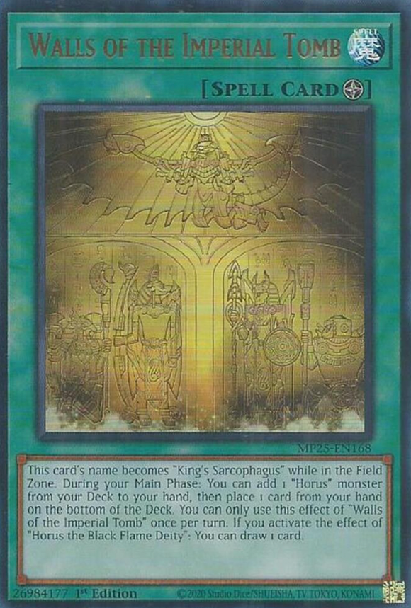 Walls of the Imperial Tomb - MP25-EN168 - Ultra Rare 1st Edition
