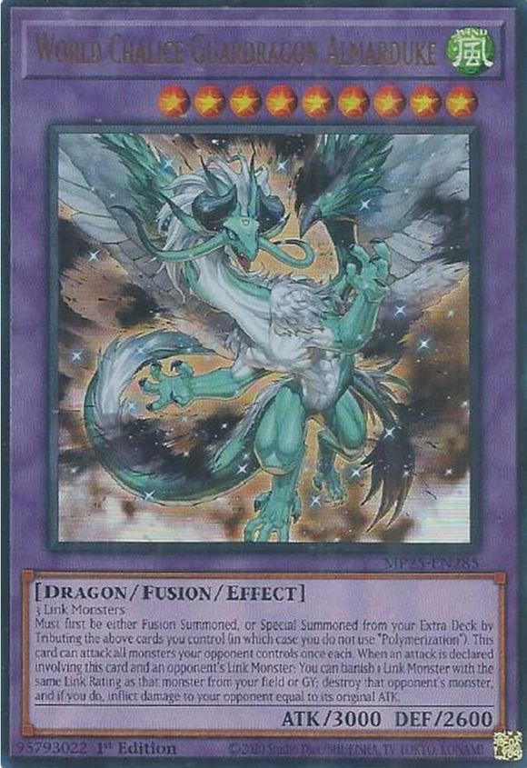 World Chalice Guardragon Almarduke - MP25-EN285 - Ultra Rare - 1st Edition