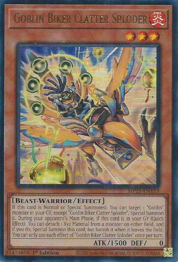 Goblin Biker Clatter Sploder - MP25-EN153 - Ultra Rare 1st Edition
