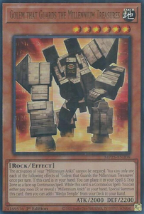 Golem that Guards the Millennium Treasures - MP25-EN208 - Ultra Rare 1st Edition