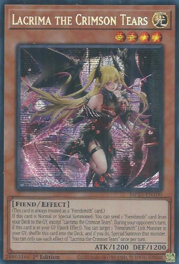 Lacrima the Crimson Tear - MP25-EN100 - Prismatic Secret Rare 1st Edition (PRE-ORDER) (DELAYED)
