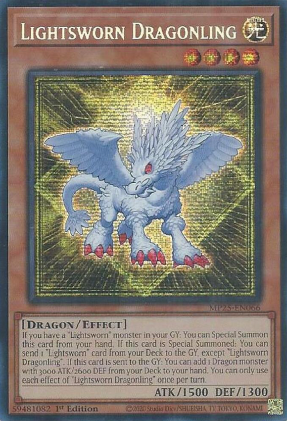 Lightsworn Dragonling - MP25-EN066 - Prismatic Secret Rare 1st Edition (PRE-ORDER) (DELAYED)