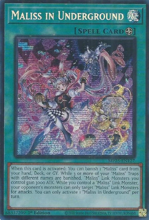Maliss in Underground - MP25-EN127 - Prismatic Secret Rare 1st Edition (PRE-ORDER) (DELAYED)