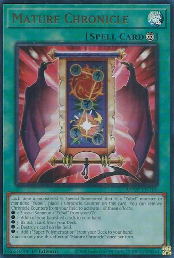 Mature Chronicle - MP25-EN166 - Ultra Rare 1st Edition