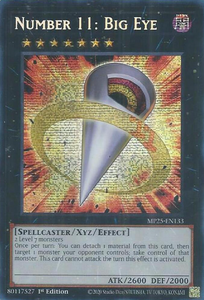 Number 11: Big Eye - MP25-EN133 - Prismatic Secret Rare 1st Edition