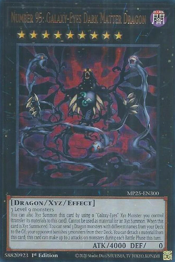 Number 95: Galaxy-Eyes Dark Matter Dragon - MP25-EN300 - Ultra Rare 1st Edition (PRE-ORDER) (DELAYED)