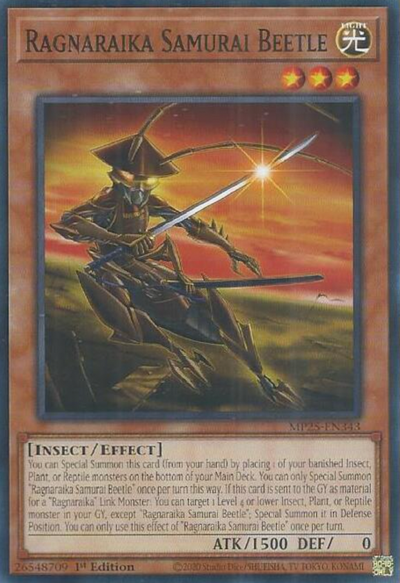 Ragnaraika Samurai Beetle - MP25-EN343 - Common 1st Edition