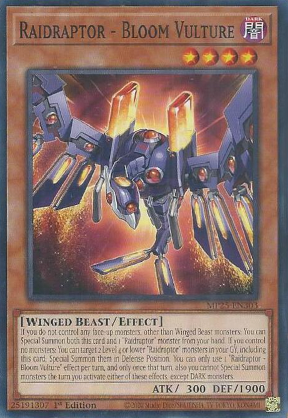 Raidraptor - Bloom Vulture - MP25-EN303 - Common 1st Edition