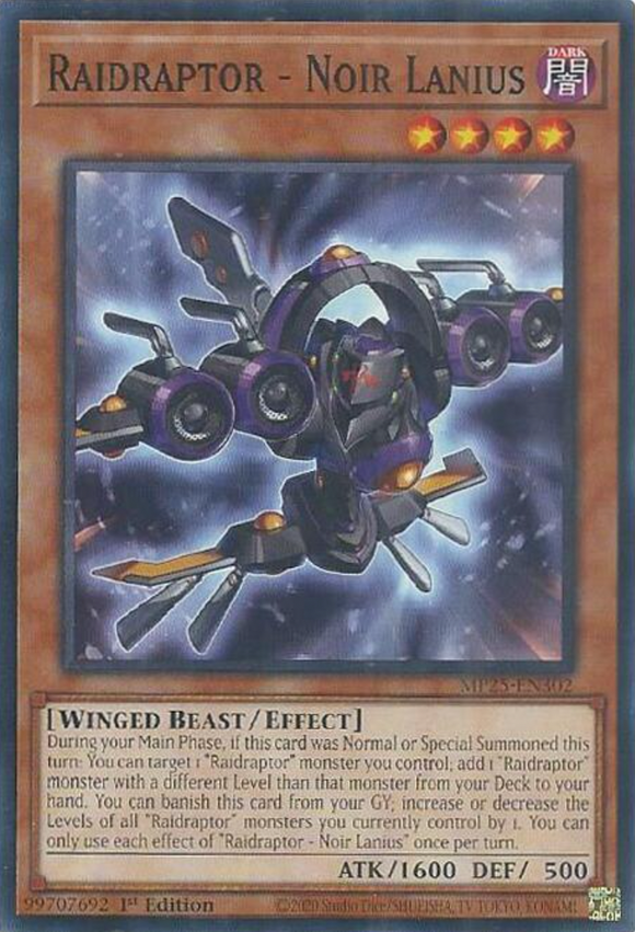 Raidraptor - Noir Lanius - MP25-EN302 - Common 1st Edition