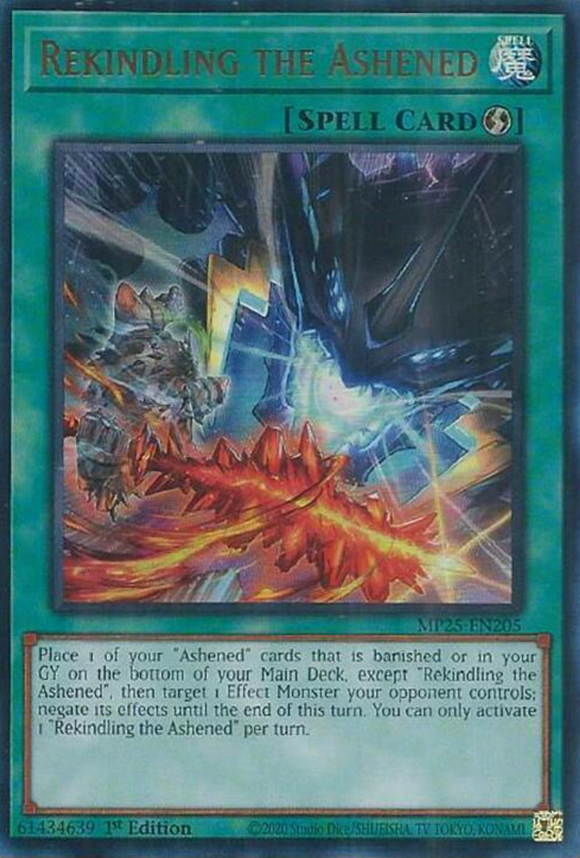 Rekindling the Ashened - MP25-EN205 - Ultra Rare 1st Edition