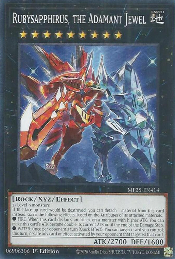 Rubysapphirus, the Adamant Jewel - MP25-EN414 - Common 1st Edition