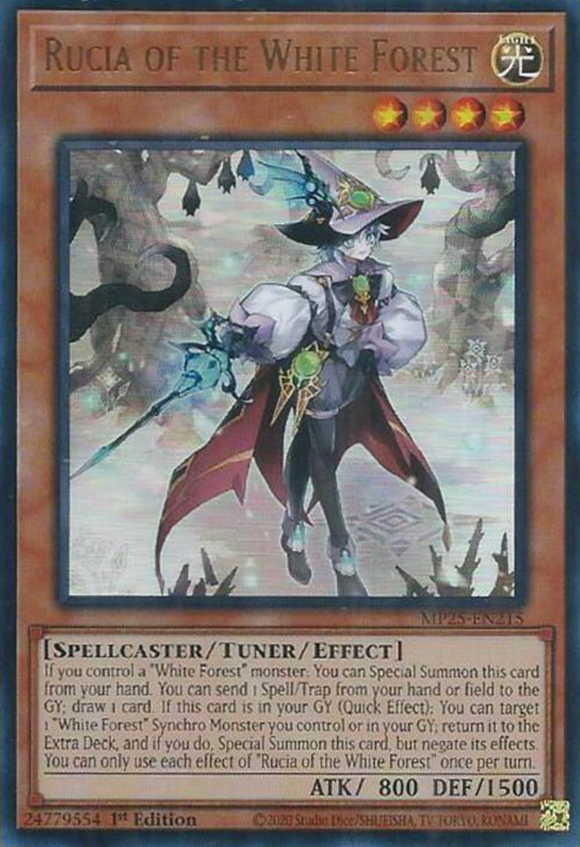 Rucia of the White Forest - MP25-EN215 - Ultra Rare 1st Edition